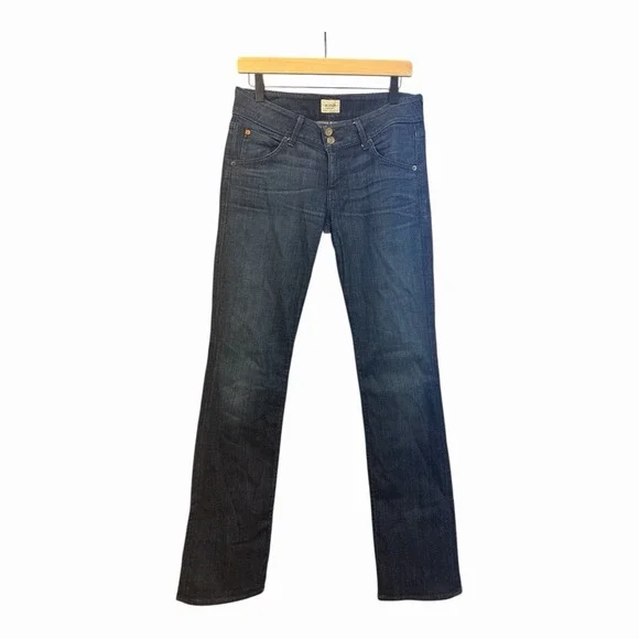 Hudson Low Rise Bootcut Jeans USA Made Dark Wash Size 28 - Picture 2 of 7